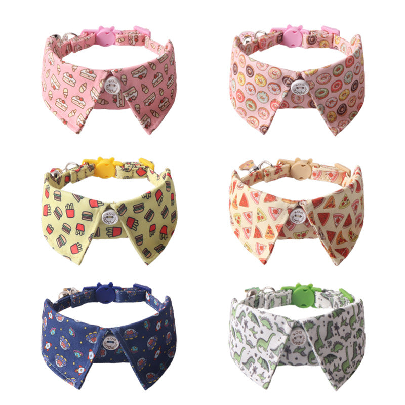 Stylish Pet Collar with Metal Buckle — Adjustable Designer Collar for Cats & Dogs