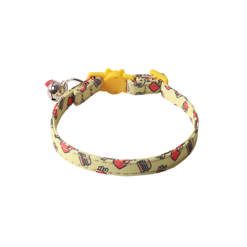 Stylish Pet Collar with Metal Buckle — Adjustable Designer Collar for Cats & Dogs