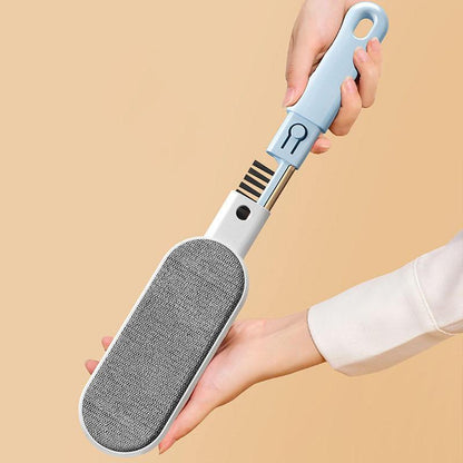 Double-Sided Pet Hair Removal Brush — Works on Clothes, Couch, Carpet & Laundry