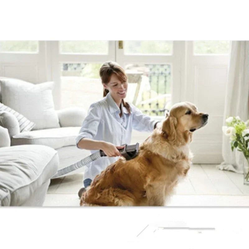 Vacuum pet grooming tool for cats and dogs