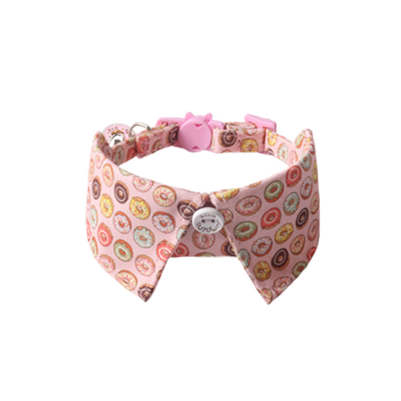 Stylish Pet Collar with Metal Buckle — Adjustable Designer Collar for Cats & Dogs