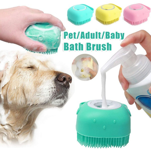 Silicone Pet Bath & Grooming Glove – product image 1