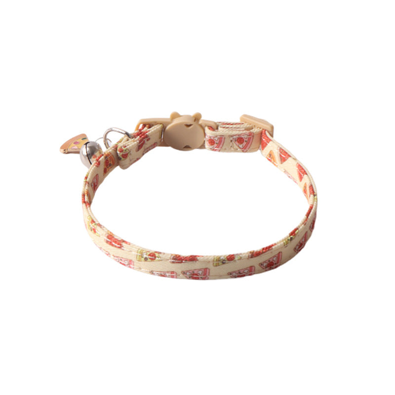 Stylish Pet Collar with Metal Buckle — Adjustable Designer Collar for Cats & Dogs