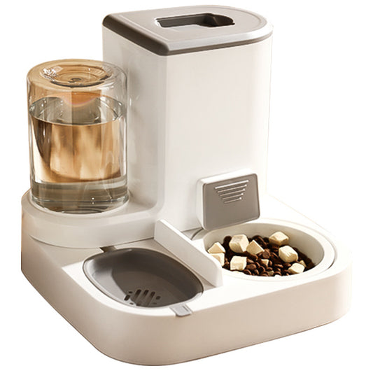Automatic Cat Feeder Two-In-One Cat Bowl Self-Service Cat Food Bowl Dog Food Dog Bowl Feeder Water Feeding Pet Supplies