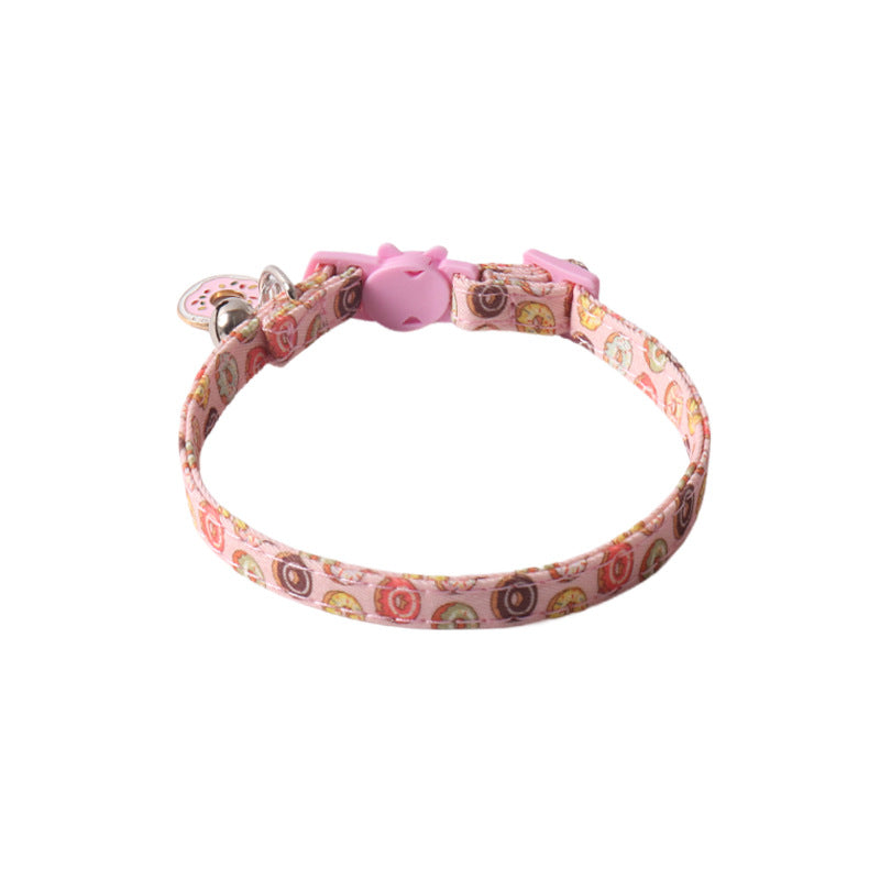 Stylish Pet Collar with Metal Buckle — Adjustable Designer Collar for Cats & Dogs