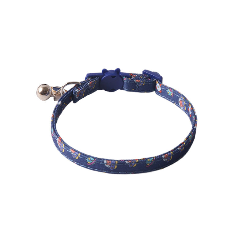 Stylish Pet Collar with Metal Buckle — Adjustable Designer Collar for Cats & Dogs