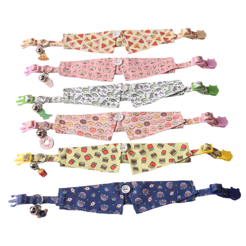 Stylish Pet Collar with Metal Buckle — Adjustable Designer Collar for Cats & Dogs