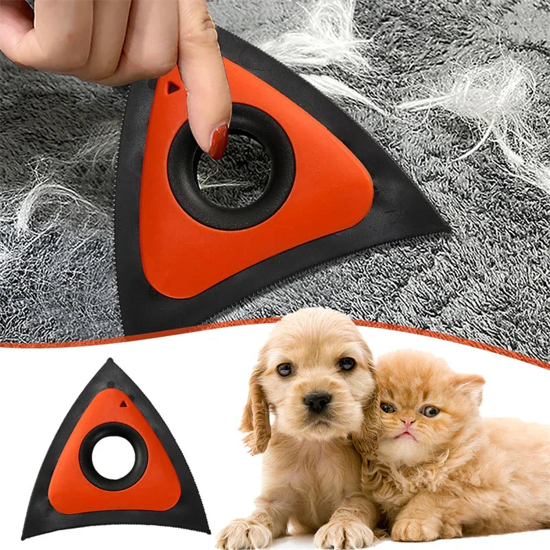 Pet hair remover tool for couches and carpets, ideal for dog and cat fur cleanup